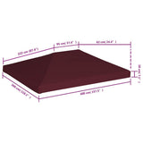 vidaXL Prieeldak 310 g/m² 3x3 m taupe