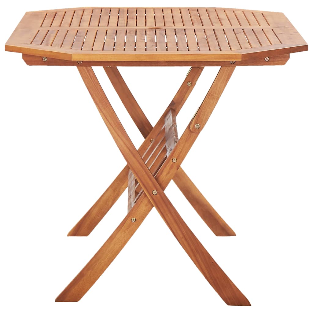 vidaXL Tuintafel inklapbaar Ø60x75 cm massief acaciahout