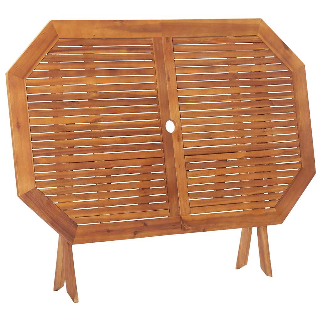 vidaXL Tuintafel inklapbaar Ø60x75 cm massief acaciahout