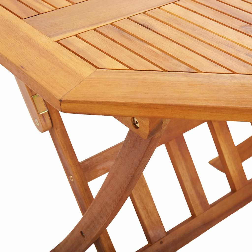 vidaXL Tuintafel inklapbaar Ø60x75 cm massief acaciahout