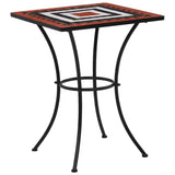 vidaXL Bistrotafel mozaïek Ø50x70 cm keramiek terracottakleurig