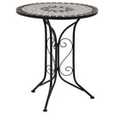 vidaXL Bistro Table mosaic 60 cm ceramic brown