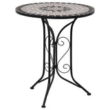 vidaXL Bistro Table mosaic 60 cm ceramic brown
