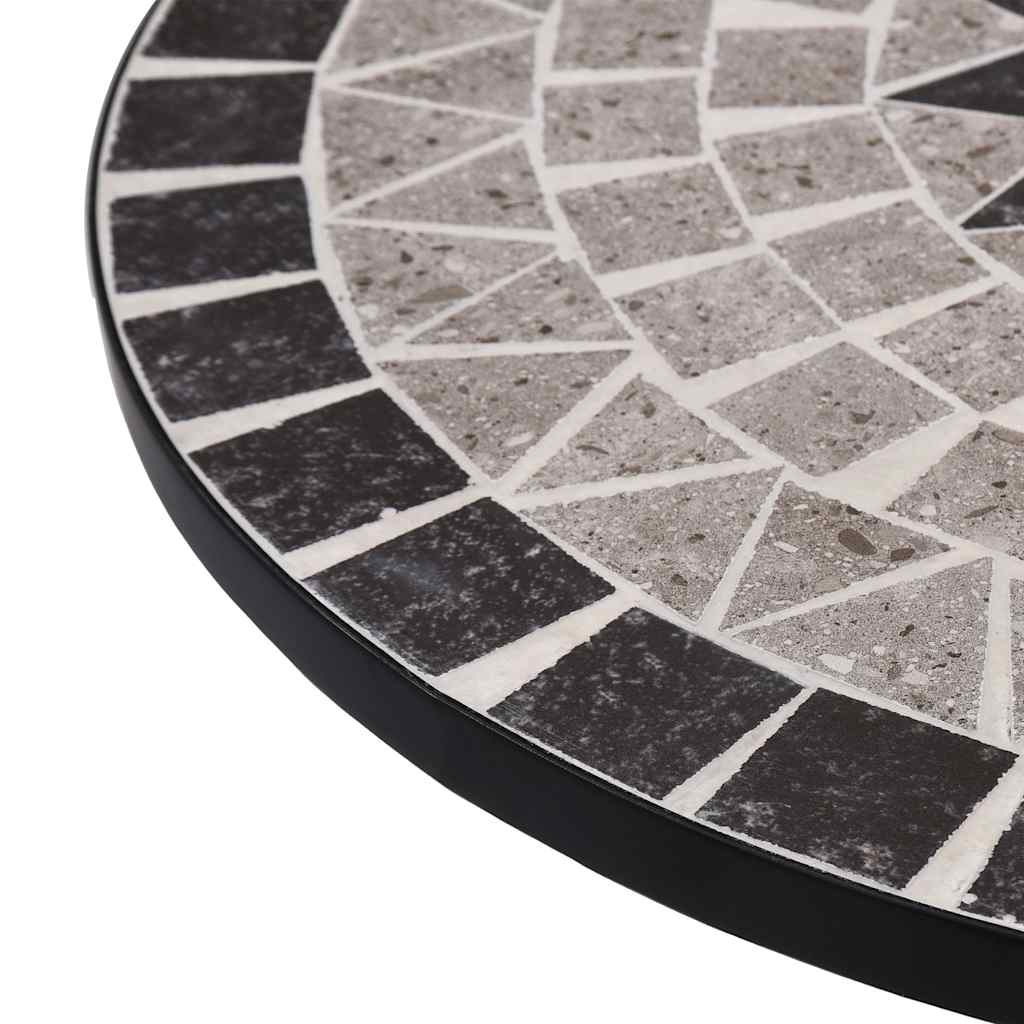 vidaXL Bistro Table mosaic 60 cm ceramic brown