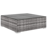 vidaXL 6-delige Loungeset met kussens poly rattan bruin