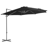 vidaXL Zweefparasol met stalen paal 250x250 cm bordeauxrood