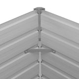 vidaXL Plantenbak verhoogd 100x100x77 cm gegalvaniseerd staal grijs