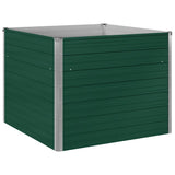 vidaXL Plantenbak verhoogd 100x100x77 cm gegalvaniseerd staal grijs
