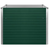 vidaXL Plantenbak verhoogd 100x100x77 cm gegalvaniseerd staal grijs