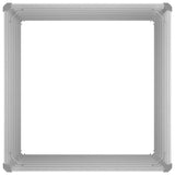 vidaXL Plantenbak verhoogd 100x100x77 cm gegalvaniseerd staal grijs
