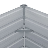 vidaXL Plantenbak verhoogd 100x100x45 cm gegalvaniseerd staal grijs