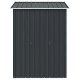 vidaXL Garden Shed 204x132x186 cm Metal Green