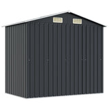 vidaXL Garden Shed 204x132x186 cm Metal Green