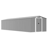vidaXL Garden Shed 257x779x181 cm Galvanized Steel Green