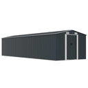 vidaXL Garden Shed 257x779x181 cm Galvanized Steel Green