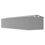 vidaXL Tuinschuur 257x990x181 cm gegalvaniseerd staal groen