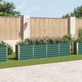 vidaXL Plantenbak verhoogd 240x80x77 cm gegalvaniseerd staal groen