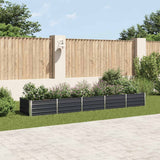 vidaXL Plantenbak verhoogd 160x80x77 cm gegalvaniseerd staal antraciet