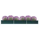 vidaXL Plantenbak verhoogd 240x80x77 cm gegalvaniseerd staal groen