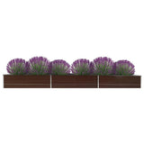 vidaXL Plantenbak verhoogd 160x80x77 cm gegalvaniseerd staal bruin