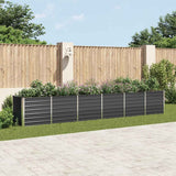 vidaXL Plantenbak verhoogd 160x80x77 cm gegalvaniseerd staal antraciet