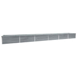vidaXL Plantenbak verhoogd 160x80x77 cm gegalvaniseerd staal grijs