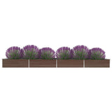 vidaXL Plantenbak verhoogd 160x80x77 cm gegalvaniseerd staal bruin