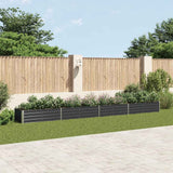 vidaXL Plantenbak verhoogd 160x80x77 cm gegalvaniseerd staal antraciet