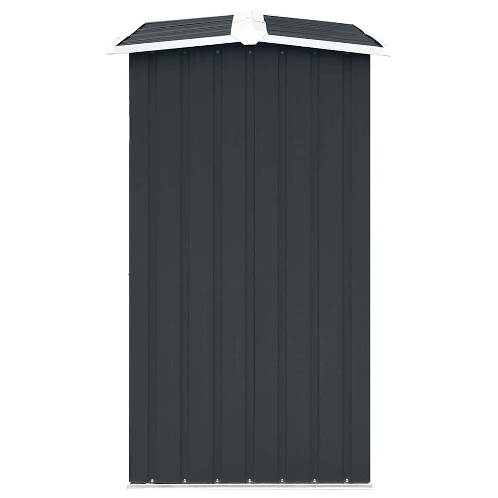 vidaXL Haardhoutschuur 172x91x154 cm gegalvaniseerd staal grijs