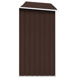 vidaXL Haardhoutschuur 330x84x152 cm gegalvaniseerd staal grijs
