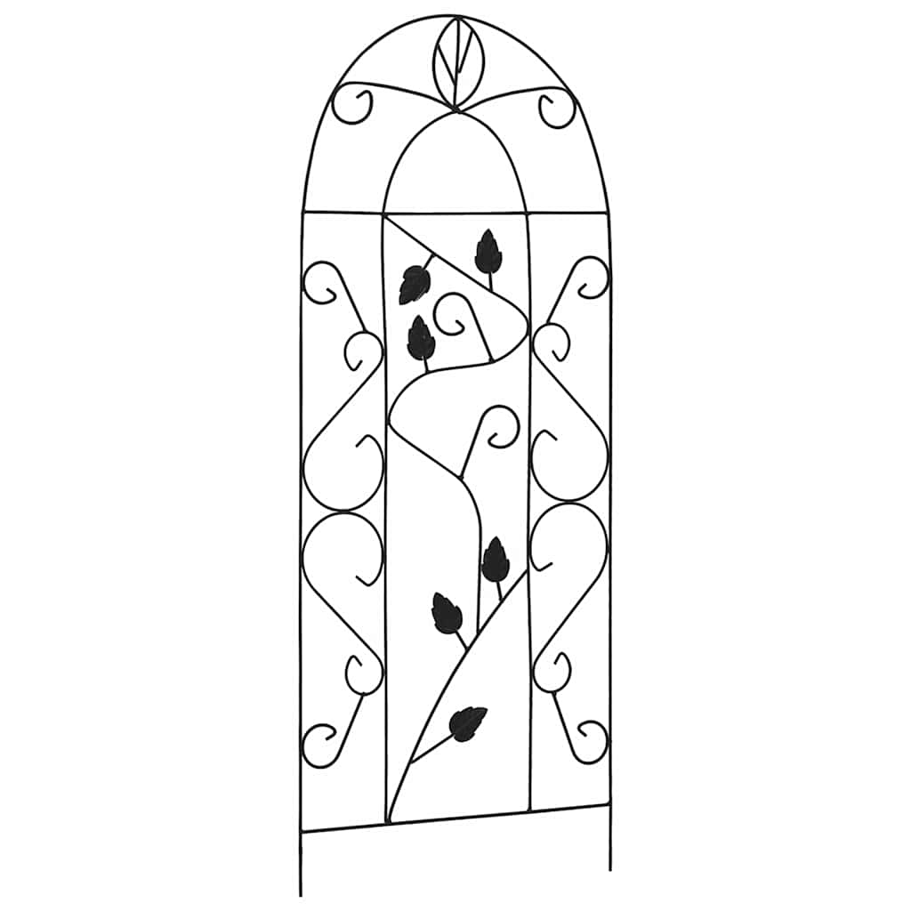 vidaXL Plantenklimrekken 3 st 40x100 cm ijzer zwart