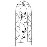vidaXL Plantenklimrekken 3 st 40x100 cm ijzer zwart