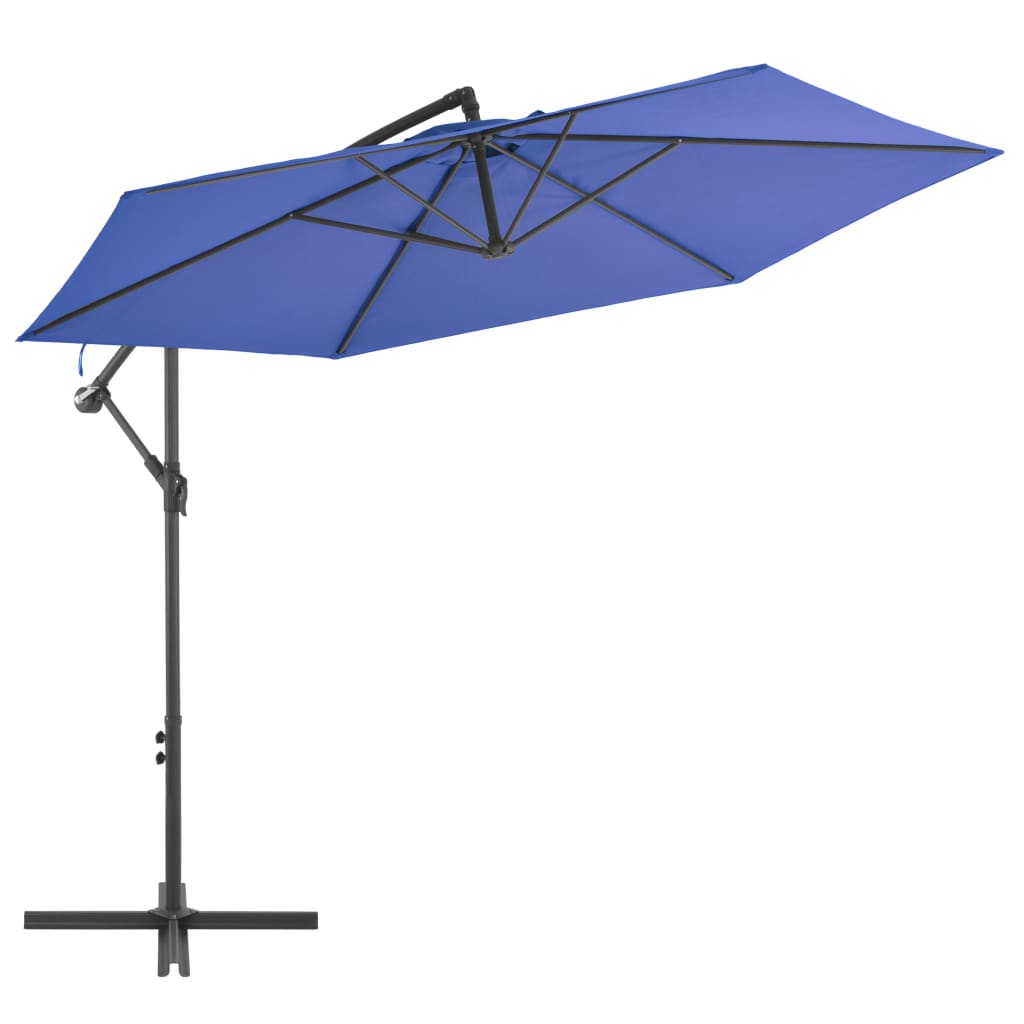 vidaXL Zweefparasol met aluminium paal 300 cm bordeauxrood