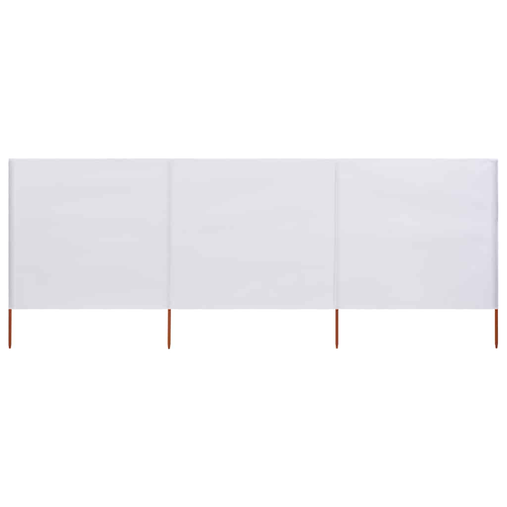 vidaXL Windscreen 3-panel 400x120 cm fabric green