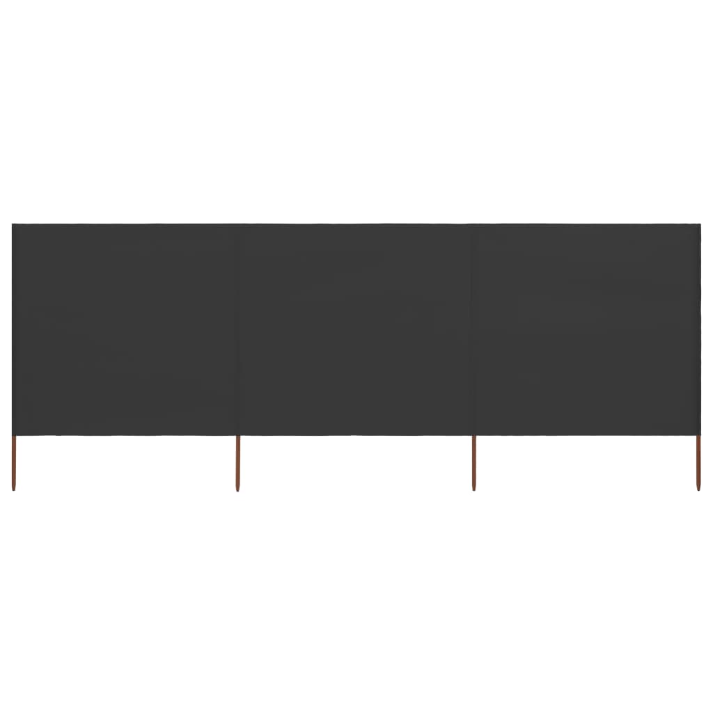 vidaXL Windscreen 3-panel 400x120 cm fabric green