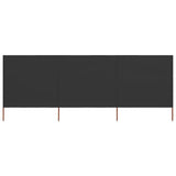 vidaXL Windscreen 3-panel 400x120 cm fabric green