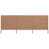 vidaXL Windscreen 3-panel 400x120 cm fabric green