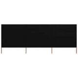 vidaXL Windscreen 3-panel 400x120 cm fabric green