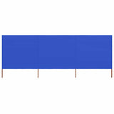 vidaXL Windscreen 3-panel 400x120 cm fabric green