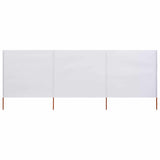 vidaXL Windscreen 3-panel 400x120 cm fabric green