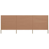 vidaXL Windscreen 3-panel 400x120 cm fabric green