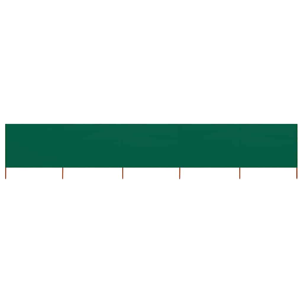 vidaXL Windscreen 3-panel 400x120 cm fabric green