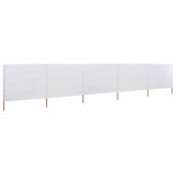 vidaXL Windscreen 3-panel 400x120 cm fabric green