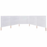vidaXL Windscreen 3-panel 400x120 cm fabric green
