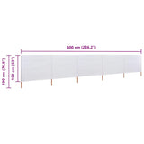 vidaXL Windscreen 3-panel 400x120 cm fabric green