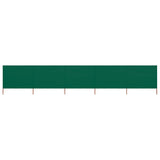 vidaXL Windscreen 3-panel 400x120 cm fabric green