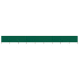 vidaXL Windscreen 3-panel 400x120 cm fabric green