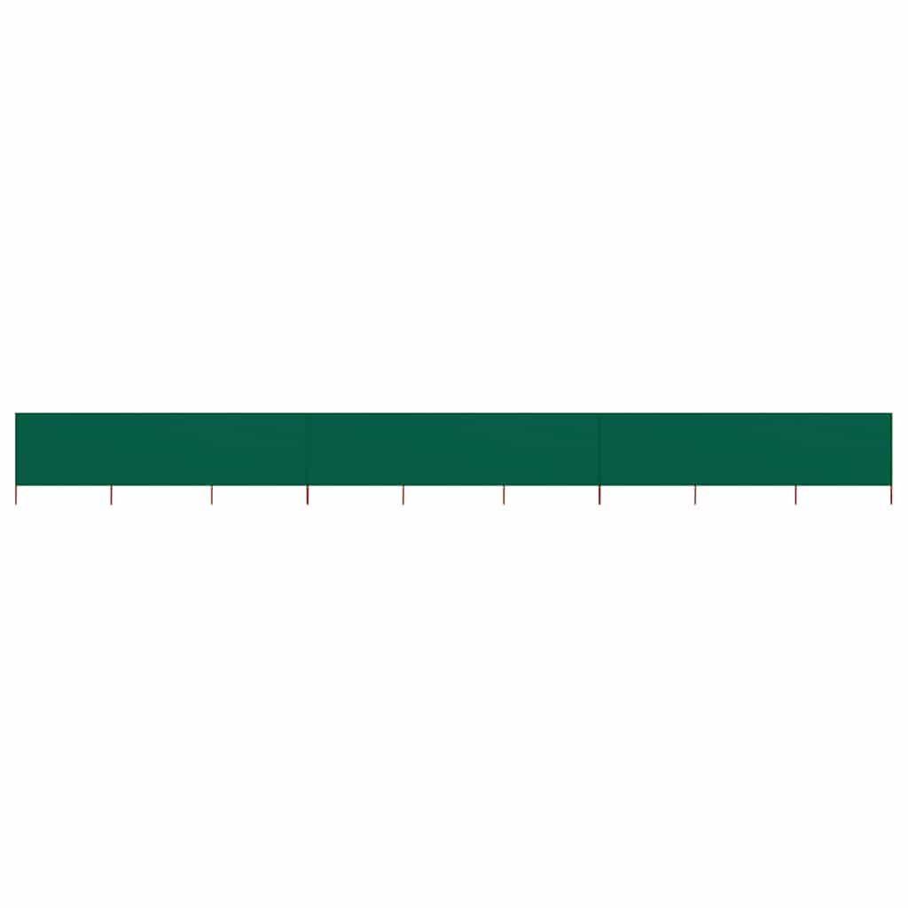 vidaXL Windscreen 3-panel 400x120 cm fabric green