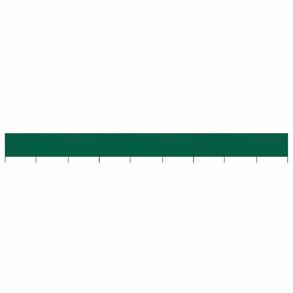 vidaXL Windscreen 3-panel 400x120 cm fabric green
