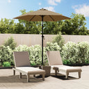 vidaXL Parasol 200x224 cm aluminium zandwit